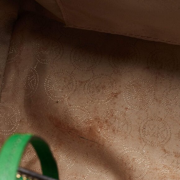 Michael Kors - Green Saffiano Lux Leather Large Selma Tote - Picture 12 of 16